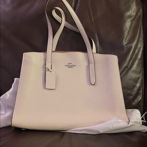 2017 Coach Charlie Carryall handbag Tote with Dust Bag
Polished Pebble Leather